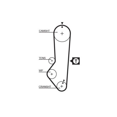 GATES Courroie crant&eacute;e PowerGrip&reg; 5225XS 