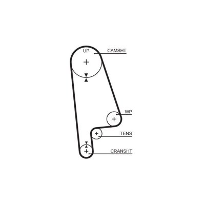 GATES Courroie crant&eacute;e PowerGrip&reg; 5233XS 
