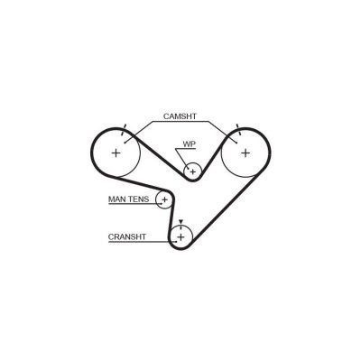 GATES Courroie crant&eacute;e PowerGrip&reg; 5366XS 