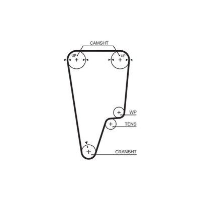 GATES Courroie crant&eacute;e PowerGrip&reg; 5506XS 