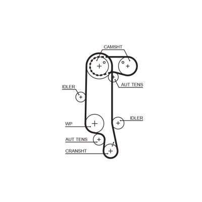 GATES Courroie crant&eacute;e PowerGrip&reg; 5565XS 