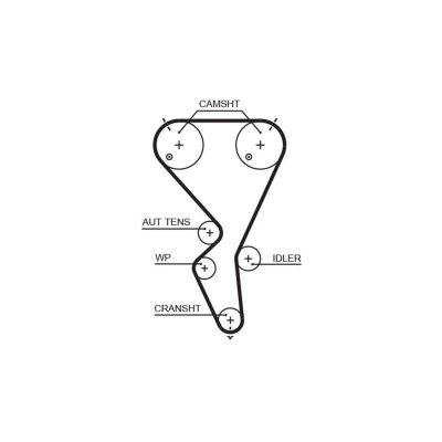 GATES Courroie crant&eacute;e PowerGrip&reg; 5615XS 