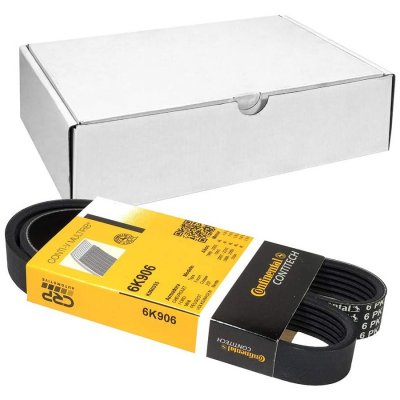 CONTITECH Courroie trap&eacute;zo&iuml;dale &agrave; nervures (d'accessoires)  6PK906