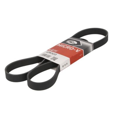 Courroie trap&eacute;zo&iuml;dale &agrave; nervures (d'accessoires) GATES 6PK1413