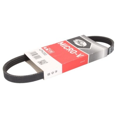 GATES Courroie trap&eacute;zo&iuml;dale &agrave; nervures Micro-V&reg; 4PK580 
