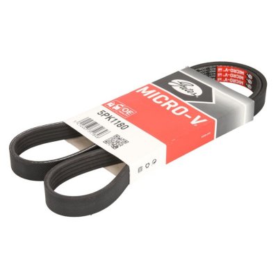 GATES Courroie trap&eacute;zo&iuml;dale &agrave; nervures Micro-V&reg; 5PK1180 