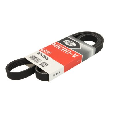 GATES Courroie trap&eacute;zo&iuml;dale &agrave; nervures Micro-V&reg; 5PK1800 
