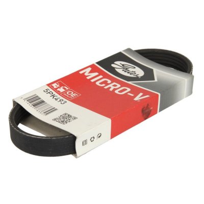 GATES Courroie trap&eacute;zo&iuml;dale &agrave; nervures Micro-V&reg; 5PK493 