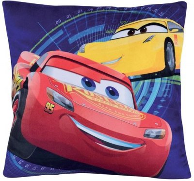 Coussin Cars Disney Lamboa Bleu 35x35x15 cm