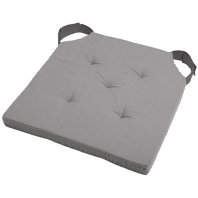 HOMEMAISON Coussin de Chaise Bicolore Souris/Gris 38 x 38 x 4 cm - Souris/Gris