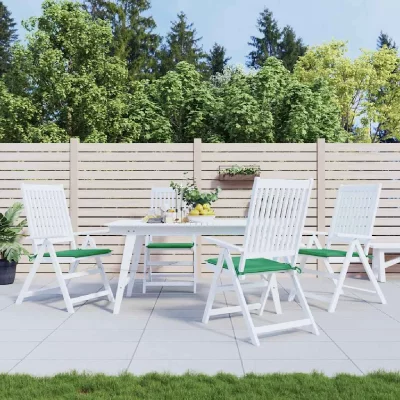 VIDAXL Coussin de chaise de jardin 4 pcs Vert 40x40x3 cm  Vert