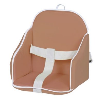 CANDIDE Coussin de chaise PVC avec sangles de s&eacute;curit&eacute; cassonade