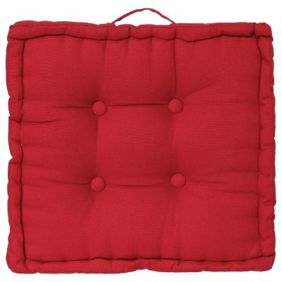 Coussin de sol rouge 40x40 Atmosphera cr&eacute;ateur d'int&eacute;rieur - Rouge