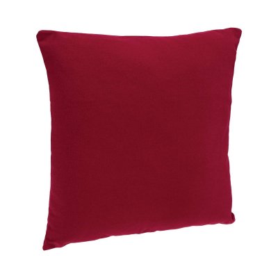 Coussin d&eacute;houssable - 38 x 38 cm - Coton et polyester - Rouge