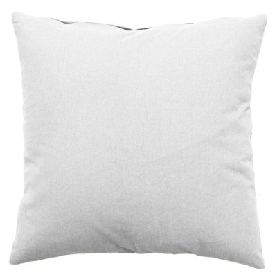 Coussin d&eacute;houssable uni en coton Blanc 40 x 40 cm - Blanc