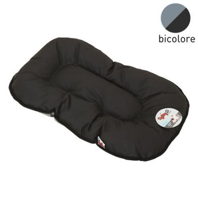 LOVE STORY Coussin flocon - 107 cm - Noir et gris - Pour chien