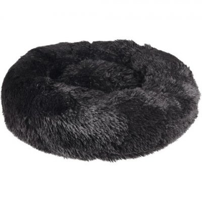 MORIN IMPORT Coussin KREMS rond, noir &oslash; 70 cm anti stress apaisant pour chien