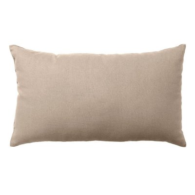 Coussin non d&eacute;houssable en coton uni Naturel 30 x 50 cm - Naturel