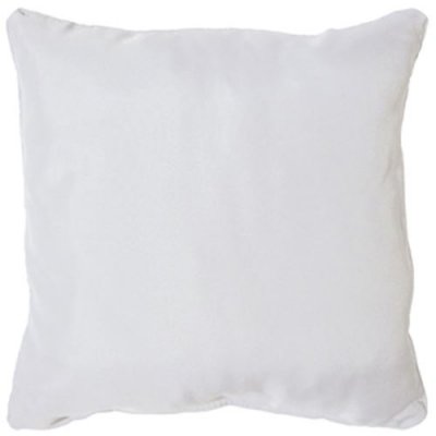 Coussin passepoil 60 x 60 cm polyester uni essentiel Blanc