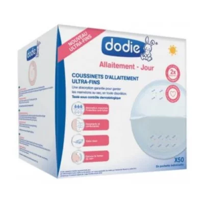 DODIE Coussinets d'allaitement slim jour - pochette individuelle X50 -  