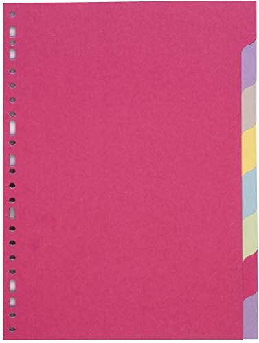 COUTAL  Jeu de 8 intercalaires format A4 Carte Recycl&eacute;e 170g