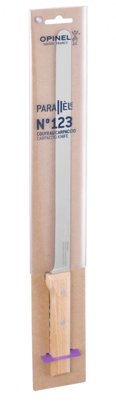 OPINEL Couteau &agrave; carpaccio N&deg;123 Parall&egrave;le lame inox 30 cm 