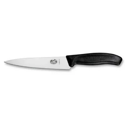 VICTORINOX Couteau &agrave; d&eacute;couper SwissClassic 15 cm - noir, 