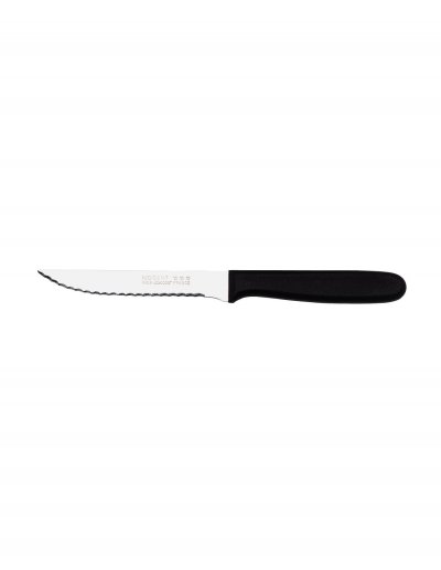 NOGENT Couteau &agrave; steak manche noir -  - Noir - Inox