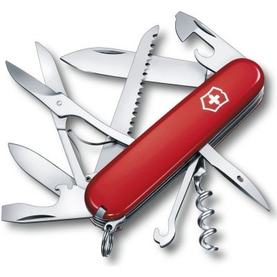 VICTORINOX Couteau de poche Huntsman, Utilisation : 15 fonctions, Long. 91 mm