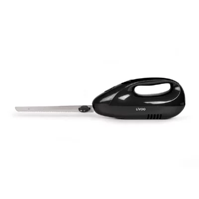 LIVOO Couteau &eacute;lectrique gris DOM360G  Feel good moments ABS Noir