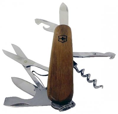 VICTORINOX Couteau Huntsam wood  1.3711.63