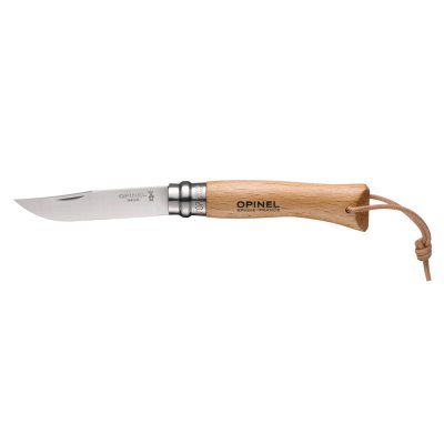 OPINEL Couteau pliant N&deg;7 lame inox 8 cm avec lani&egrave;re Baroudeur 