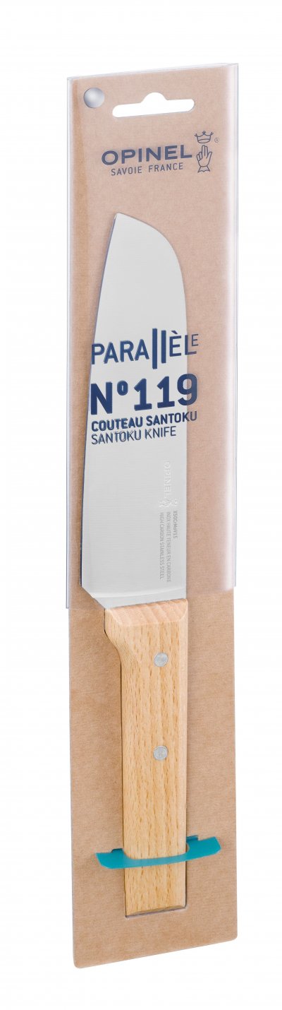 OPINEL Couteau Santoku N&deg;119 Parall&egrave;le lame inox 17 cm 