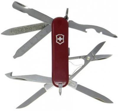 VICTORINOX Couteau Suisse de Poche -  MiniChamp - 0.6385 - Rouge - 16 Outils
