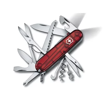 VICTORINOX Couteau Suisse  16 Pieces Huntsman Lite Rouge Translucide