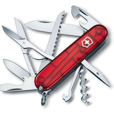 VICTORINOX Couteau Suisse  Huntsman Rouge Translucide