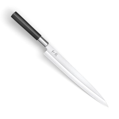 KAI Couteaux Japonais  6724Y Couteau Yanagiba Wasabi Black