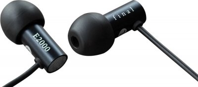 FINAL Couteurs intra-auriculaires isolantse e2000 - aluminium noir sans micro noir