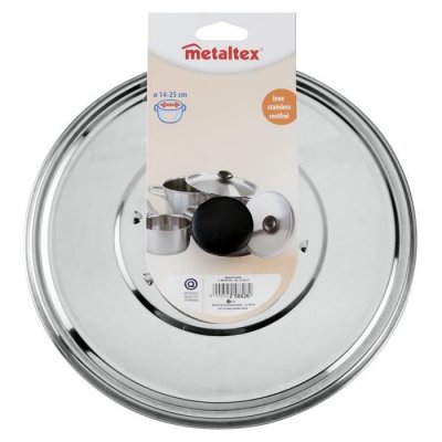 METALTEX Couvercle anti-gras en inox - d: 22 cm &agrave; d: 26 cm - 