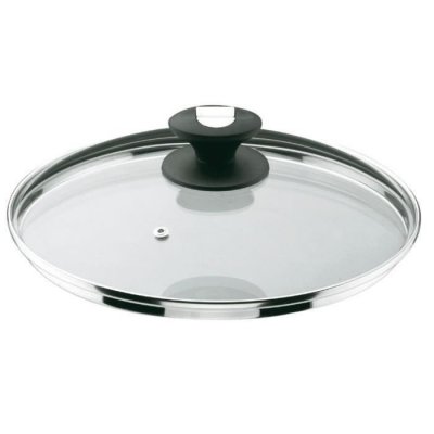 LACOR Couvercle en verre bord inox 18 cm -  - Transparent - Verre