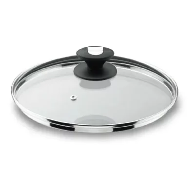 LACOR Couvercle en verre bord inox 26 cm -  - Transparent - Verre