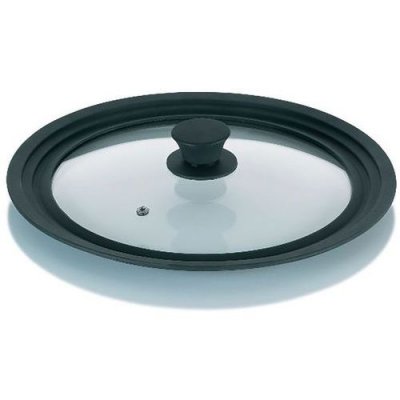 KELA Couvercle en verre Concetta 28/32cm -  - Noir - Verre