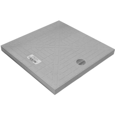 JARDIBRIC Couvercle renforc&eacute; - Gris - 30x30cm