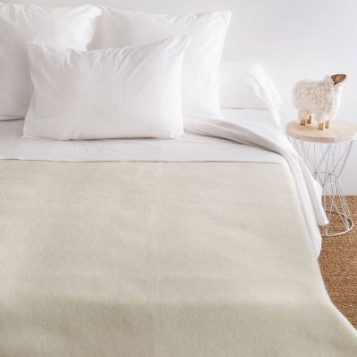 Couverture 100% laine Woolmark 500g Volta 16 jours Naturel