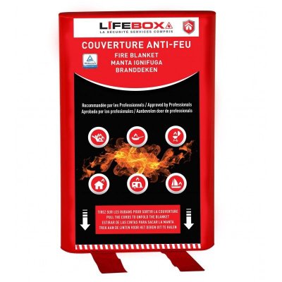 LIFEBOX Couverture anti-feu - 120 x 180 cm