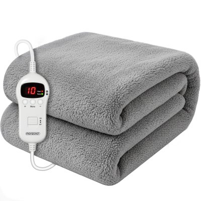 MONZANA Couverture chauffante 180x130cm 120W en polaire polyester
