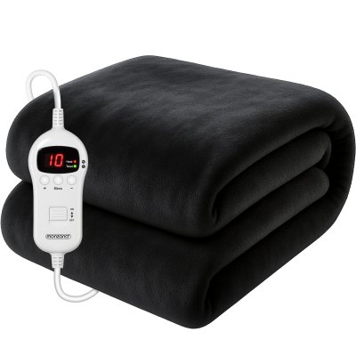 MONZANA Couverture chauffante 180x130cm Anthracite