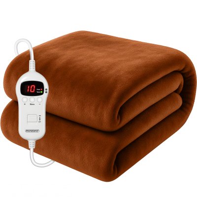 MONZANA&REG; Couverture chauffante 9 niveaux - 180x130cm - Brun