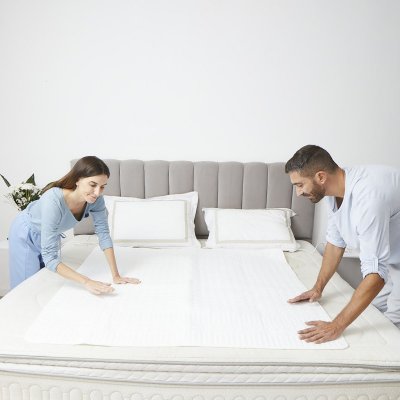 BEURER Couverture chauffante  TS 26 2 places 150 x 140 cm Blanc