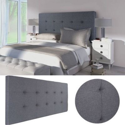IDMARKET Couverture lest&eacute;e 150x200 cm celeste biface polaire gris et blanc 7 kg